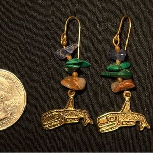 Alaskan Killer Whale earrings